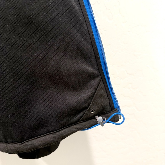 The North Face Mens Jacket Black/ Blue Trim and Logo Mens Large C848 - Picture 6 of 8